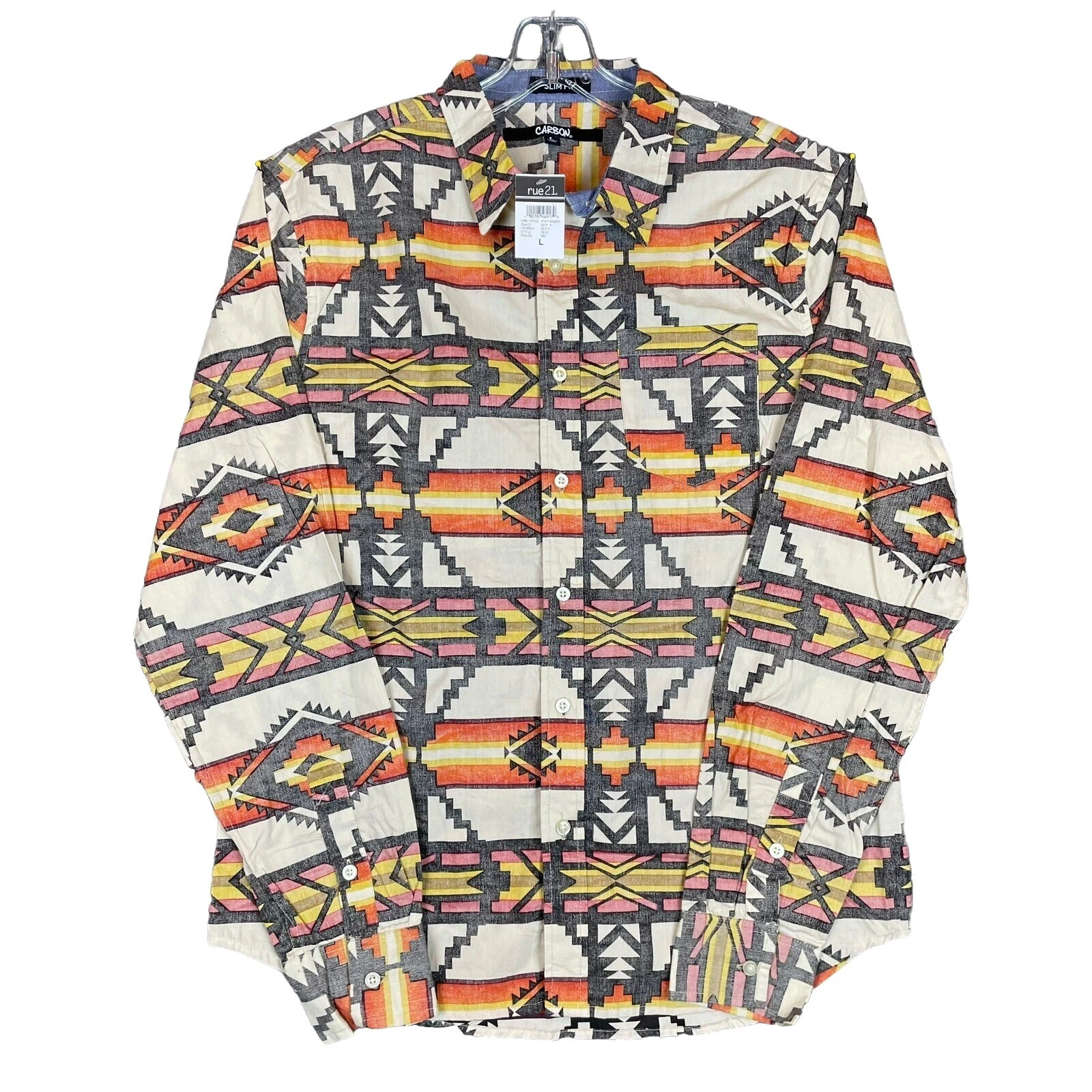 Carbon Size L Multicolor Shirts for Men