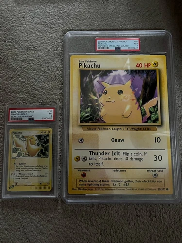 2000 Jumbo Pokemon  Pikachu Top Deck Magazine  #58 PSA7