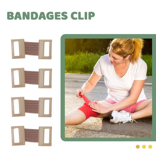 100 Pcs Aluminum Buckle Bandage Fasten Fastening Clips Fasteners - Picture 7 of 12