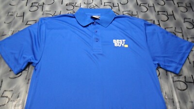 Large Best Buy Employee Polo 100% Poly Shirt