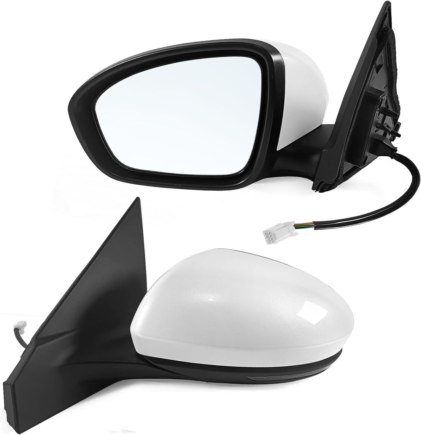 2020-23 Nissan Sentra Driver Side Power Heated Mirror with Turn Signal-image