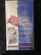 UNOPENED WAX BOX-1991 Classic Draft Pick Collection Baseball Football Basketball