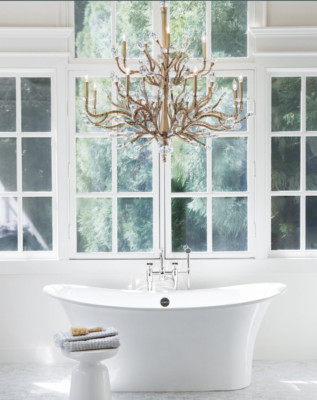 Fredrick Ramond Eve Branches Vine 12 Light Gold & Crystal Foyer Chandelier