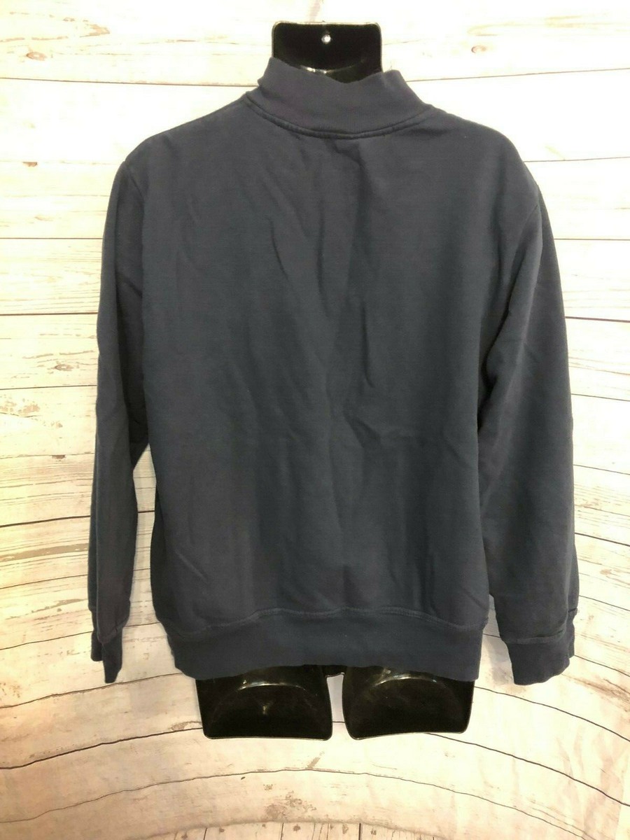 Indians Majestic フルジップジャケット ＸＬ Majestic Men's Full Zip Jacket Long Sleeve Navy Cotton Blend