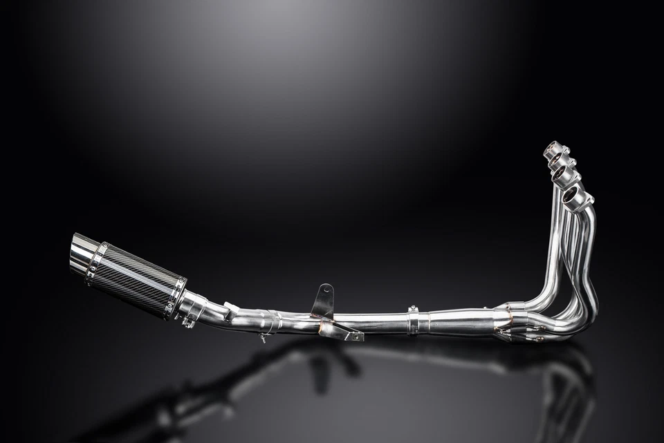 Suzuki GSX-S1000 2016-2024 Complete Exhaust 4-1 8" Round Carbon Muffler - Image 2 of 4