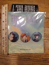 Fruits Basket Anime 3-Button Set Shigure Kyo Yuki Manga Pins Loot Anime Crate