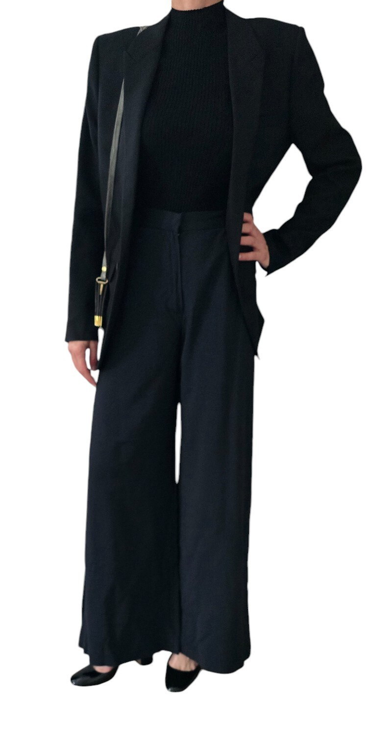 Giacca blazer lana Saint Laurent Paris jacket nera taglia FR 44 = DT 42