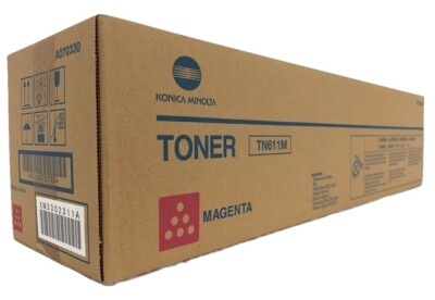 Konica Minolta TN611M  A070330 Magenta Toner Cartridge, bizhub C451, C550, C650