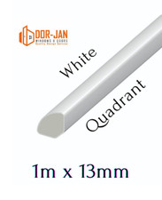 1m x 13mm Quadrant In White UPVC Finishing Trim Cheapest in packs
