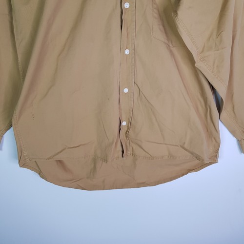 Vintage Marcs Sydney Canvas Shirt Mens L Beige Long Sleeve Regular Fit - Foto 3 di 14