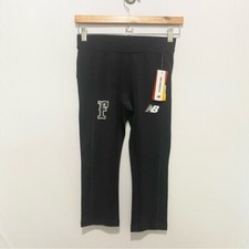 New Balance Athletics Capri Size Small Black Fitted Fit Athletic Gym Workout NWT