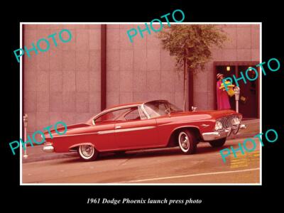 OLD 8x6 HISTORIC PHOTO OF 1961 DODGE PHOENIX MODEL LAUNCH PRESS PHOTO