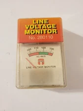 Vintage Tempo Analog 120 Volt AC Line Voltage Monitor Meter NEW