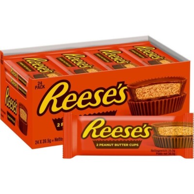 1 Karton Reese's 2 Peanut Butter Cups a 39,5 g Peanut Butter Cups