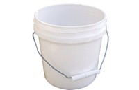 Encore Plastics 10128 Industrial Plastic Pail White With Handle, 1-gallon, New, on sale Encore Plastics 10128 Industrial Plastic Pail White With Handle, 1-gallon, New, on sale