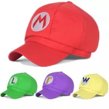 Gorra de béisbol octogonal Game Super Hat Luigi Bros Cosplay