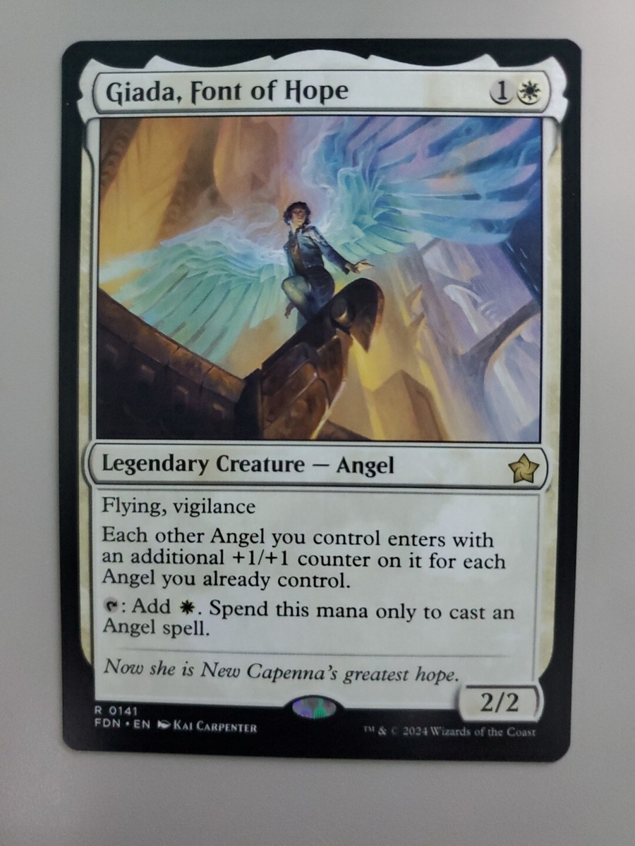mtg foundations card price Magic: The Gathering Bundle : Toys & Games The Gathering MTG Giada, Font of Hope