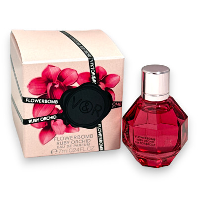Viktor & Rolf Flowerbomb Ruby Orchid Mini Eau De Parfum 7ml/0.24oz. New In Box
