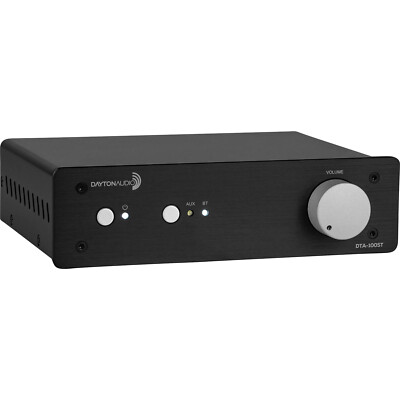 Dayton Audio DTA-100ST 100W Desktop Stereo Amplifier with Bluetooth 5.0 RCA line