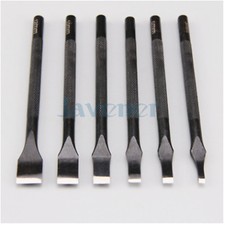 3/5/6/8/10/12mm Head Width Black Flat Diamond Hole Punch Stitching Leather Tools