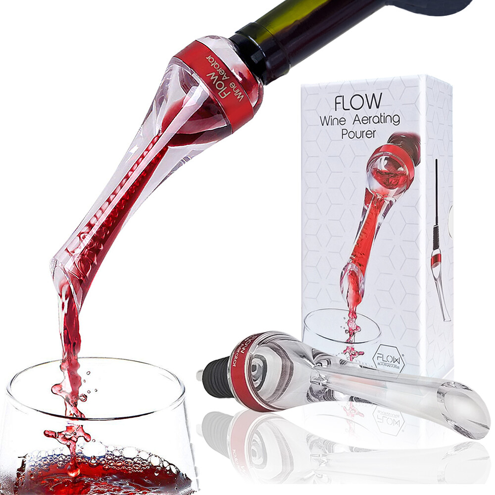 Wine Aerating Pourer Oxygenates Red Wine Aerator Stopper Taste Enhancer Gift