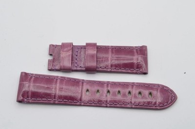 OFFICINE PANERAI LEDER ARMBAND 22MM  DORNSCHLIESSE 20MM LILA 22-20MM
