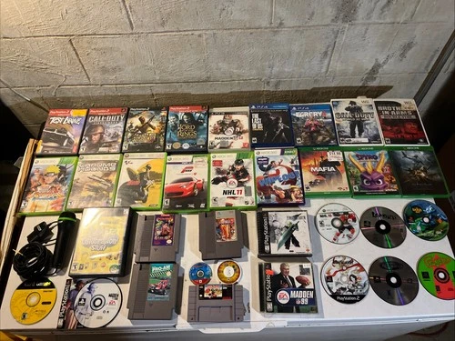 Huge Untested Video Game Lot 35+: NES Final Fantasy VII PS1 Dream Master NES