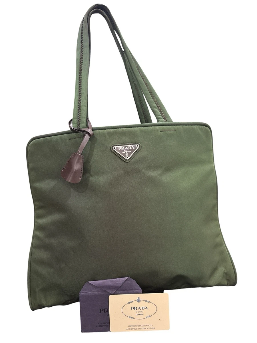 PRADA Tessuto Green Bags & Handbags for Women for sale | eBay