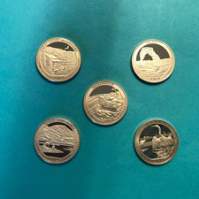 2014 S America the Beautiful Proof Quarters Set  5 Coins  ATB  **SEE PICS