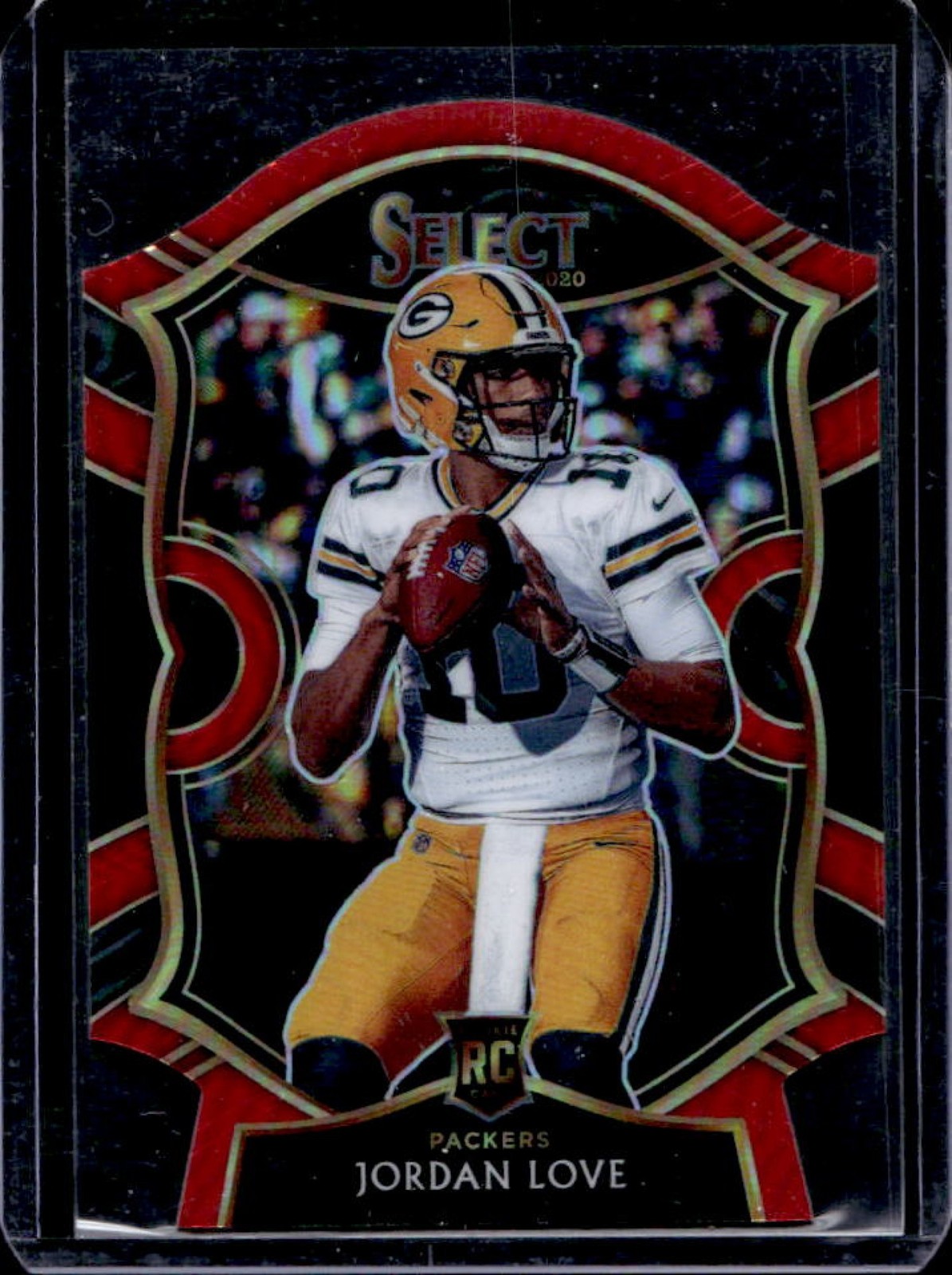 2020 Select Jordan Love RC Red Prizm Die Cut Rookie Concourse #47 Packers
