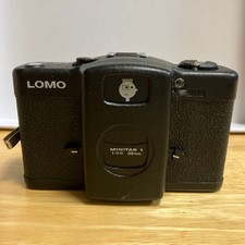 Lomo LC-A Red Compact Film Camera 35mm Film Point  Shoot Tested Used Case