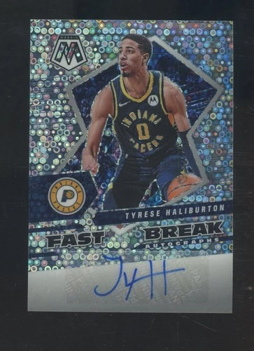 2021-22 Mosaic Fast Break Autographs Tyrese Haliburton Pacers AUTO
