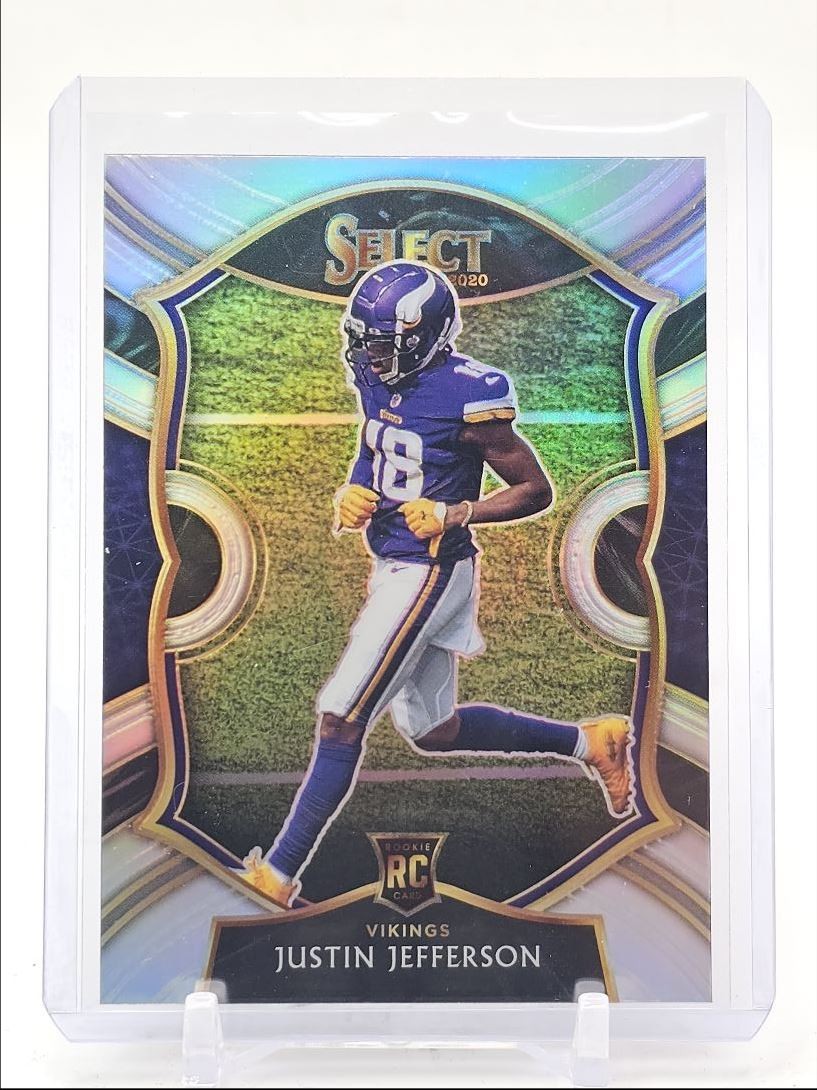 JUSTIN JEFFERSON 2020 SELECT CONCOURSE ROOKIE SILVER VIKINGS RC Q0305