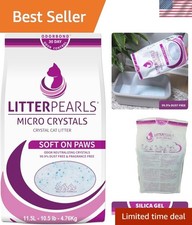 Micro Crystals Unscented Non-Clumping Crystal Cat Litter with Odorbond, 10.5 ...