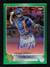 2022 Topps Chrome Rookie Green Refractor 97/99 Patrick Mazeika #RA-PM Auto 9hx