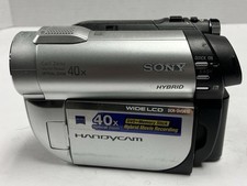 Sony Handycam DCR-DVD610 Camcorder 40x Optical Zoom DVD Silver Carl Zeiss