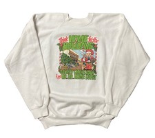 Vintage Home Depot Christmas Crewneck Sweatshirt XL 90s Merry Christmas Homer