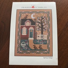The Prairie Schooler Counted Cross Stitch 1988 Spring Cottage Pattern