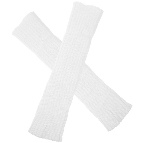 Winter Gloves Fingerless Knitted Arm Sleeve Protective Sleeves Women Warm - Picture 7 of 12