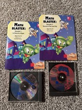 1994 Math Blaster Episodes 1 2, Windows And Macintosh CD, Davidson Set Of 2