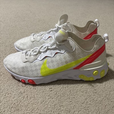 Nike Men s Size 13 React Element 55 Shoes Sneakers Running CJ0782-100 Walking