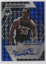 2022-23 Panini Mosaic Blue Prizm 20/49 George McGinnis #AM-MCG Auto HOF 1p1