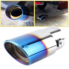 2x Fit For 1.7-2.3 Car Exhaust Pipe Tail Throat Tip Muffler Steel Stainless 2x Fit For 1.7-2.3 Car Exhaust Pipe Tail Throat Tip Muffler Steel Stainless