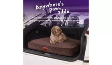 Paws For Slumber Luxury Chocolate Pet Bed-Medium