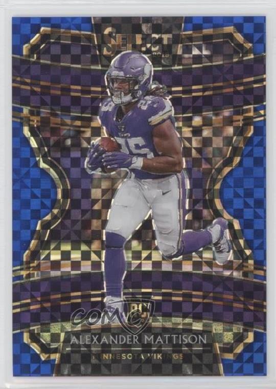 2019 Panini Select Concourse Blue Prizm 103/175 Alexander Mattison #64 0a6