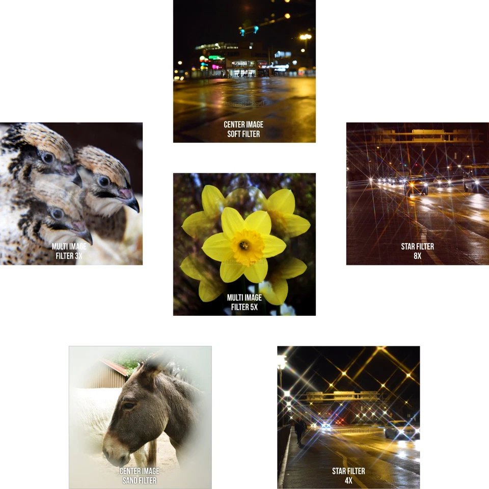Effektfilter Tricklinsen passend für Canon EOS M5 M6 M50 mit 15-45mm Objektiv - Bild 4 von 4