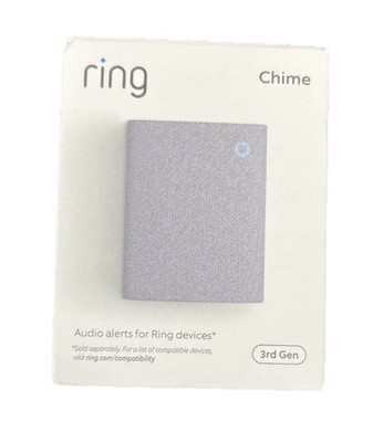 Ring Chime 3rd Gen Enhanced Audio Real-Time Alerts Home Security NEW In Box