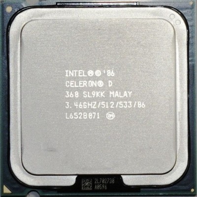 Intel Celeron D 360 3.46GHz 533MHz FSB 512KB L2 Cache Socket LGA7 Tested Working