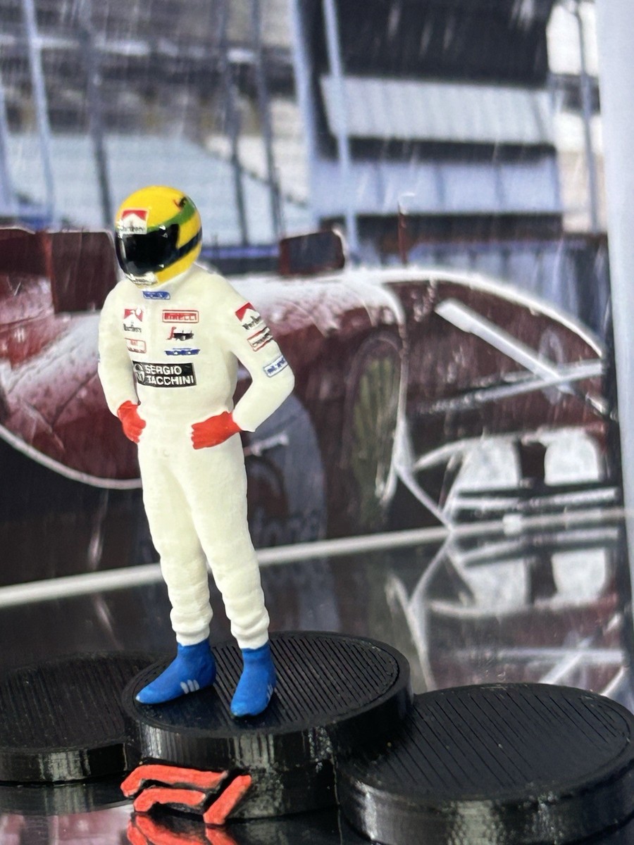 Ayrton Senna Toleman 1984 Debut F1 Scale 1/43 Figure + Podium | eBay