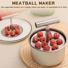 Meatball Maker - Stainless Steel Meatball Maker,Manual Machin Press Ball W0J8